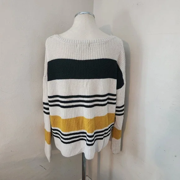 Marled Colorblock Oversized Sweater Women's‎ Size Large - Picture 2 of 5